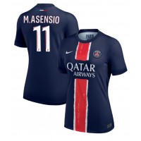 Fotballdrakt Dame Paris Saint-Germain Marco Asensio #11 Hjemmedrakt 2024-25 Kortermet